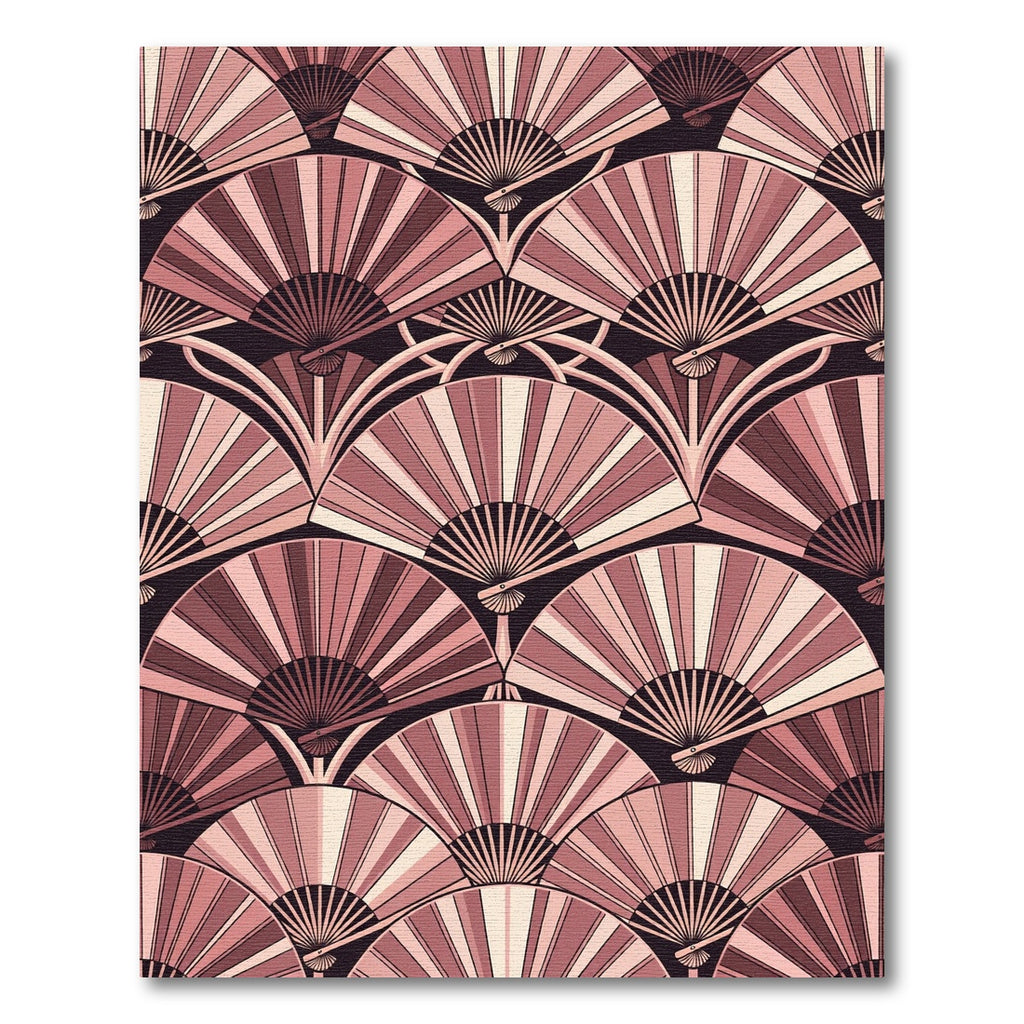 Art Deco Blush Fan Arch Rug