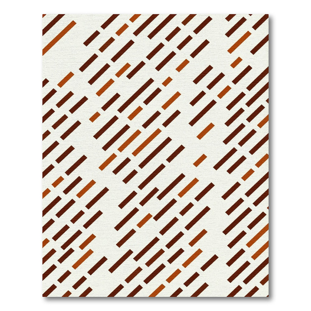 Earthy Tones Diagonal Dash Rug