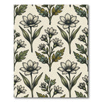 Vintage Botanical Cream and Olive Floral Rug