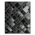 Modern Gray Geometric Art Deco Rug