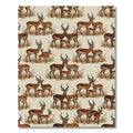 Safari Gazelle Herd Earthy Tones Rug