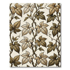 Golden Vine Leaf Tapestry Rug