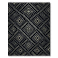 Dark Opulent Geometric Lattice Rug