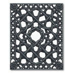 Intricate Dark Gray Celtic Knot Rug