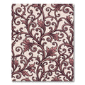 Rose Scrollwork Floral Vines Rug