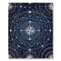 Celestial Navy Silver Star Map Rug