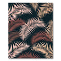 Rose Gold Palm Frond Overlay Rug