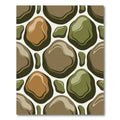 Earthy Amorphous Organic Shapes Rug