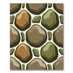 Earthy Amorphous Organic Shapes Rug