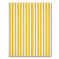 Minimalist Yellow and White Linear Stripe Rug