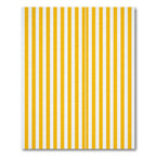 Minimalist Yellow and White Linear Stripe Rug
