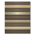 Modern Earthy Tone Linear Striped Rug