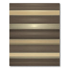 Modern Earthy Tone Linear Striped Rug