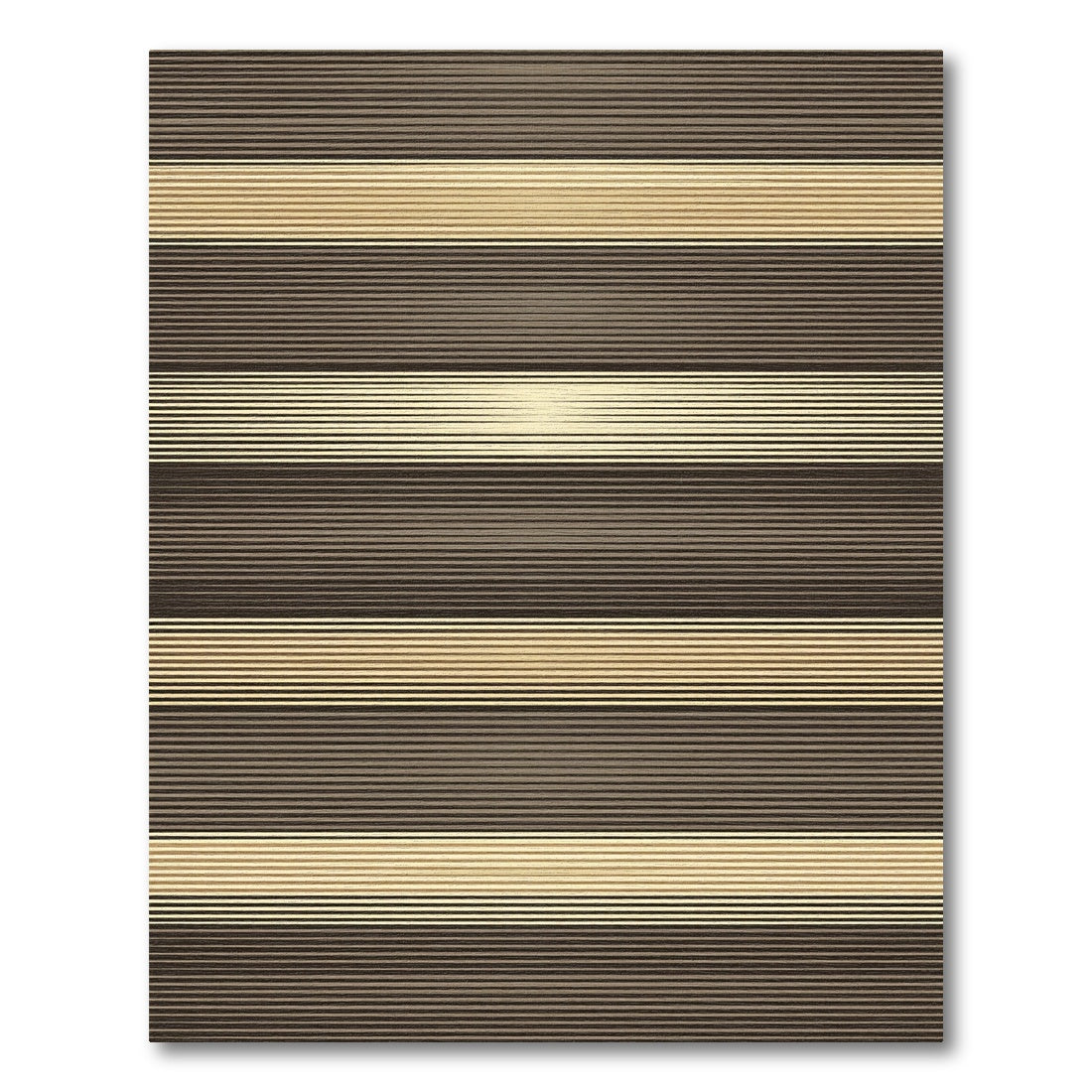 Modern Earthy Tone Linear Striped Rug