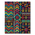 Vibrant Geometric Ethnic Floral Rug