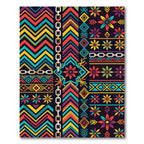 Vibrant Geometric Ethnic Floral Rug
