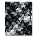 Monochrome Abstract Ink Wash Flow Rug