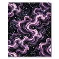 Cosmic Purple Nebula Starry Night Rug