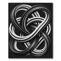 Monochromatic Abstract Interlocking Tubular Loop Rug
