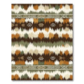 Earthy Tone Geometric Zig Zag Rug