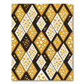 Golden Ochre Diamond Spot Arrangement Rug