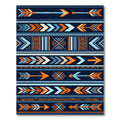 Bold Geometric Tribal Arrow Stripe Rug