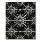 Celestial Silver Starburst Medallion Rug