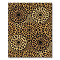 Golden Leopard Medallion Flora Rug