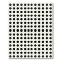 Minimalist Grid Monotone Dotted Art Rug