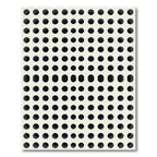 Minimalist Grid Monotone Dotted Art Rug