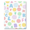 Playful Alphabet Dots Pastel Rug