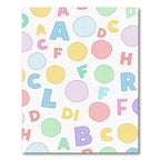 Playful Alphabet Dots Pastel Rug