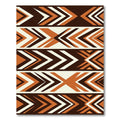 Earthy Geometric Chevron Arrow Rug
