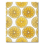 Cheerful Yellow Citrus Fruit Slice Rug