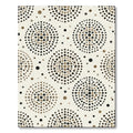 Neutral Earth Tone Polka Dot Mandala Rug