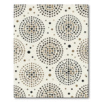 Neutral Earth Tone Polka Dot Mandala Rug