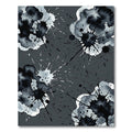Modern Monochrome Ink Splatter Artful Rug