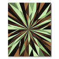 Geometric Sage Olive Abstract Starburst Rug