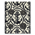 Nautical Anchor Chain Rope Composition Rug