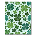 Lucky Four Leaf Clover Botanical Meadow Rug