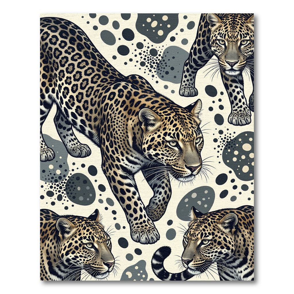 Sophisticated Spotted Leopard Cream Animal Rug