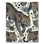 Sophisticated Spotted Leopard Cream Animal Rug