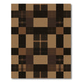 Sophisticated Brown Tonal Plaid Check Rug