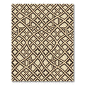 Gothic Cream and Charcoal Lattice Rug