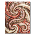 Coral Gold Swirl Gem Accents Rug