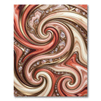 Coral Gold Swirl Gem Accents Rug