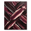 Abstract Deep Plum and Blush Swirl Rug