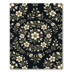 Cream Floral Vine Scroll Rug