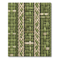 Earthy Sage Braided Weave Stripe Rug
