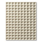 Cream Grid Architectural Geometric Rug